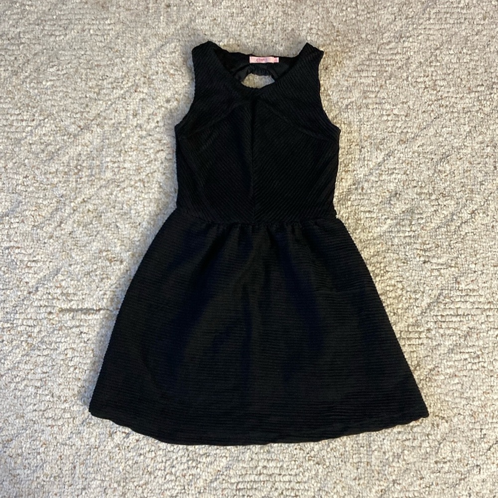 Black Candie’s Dress with Large Bow on Back